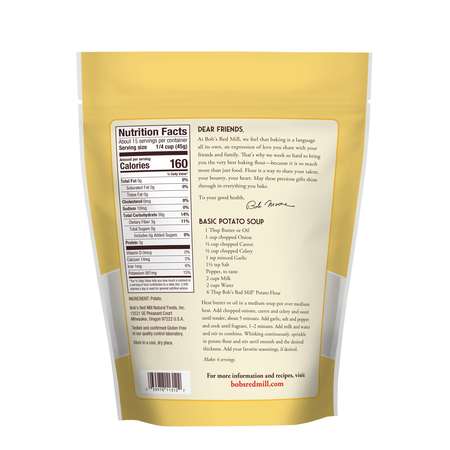 Bobs Red Mill Natural Foods Bob's Red Mill Potato Flour 24 oz. Resealable Pouches, PK4 1445S244